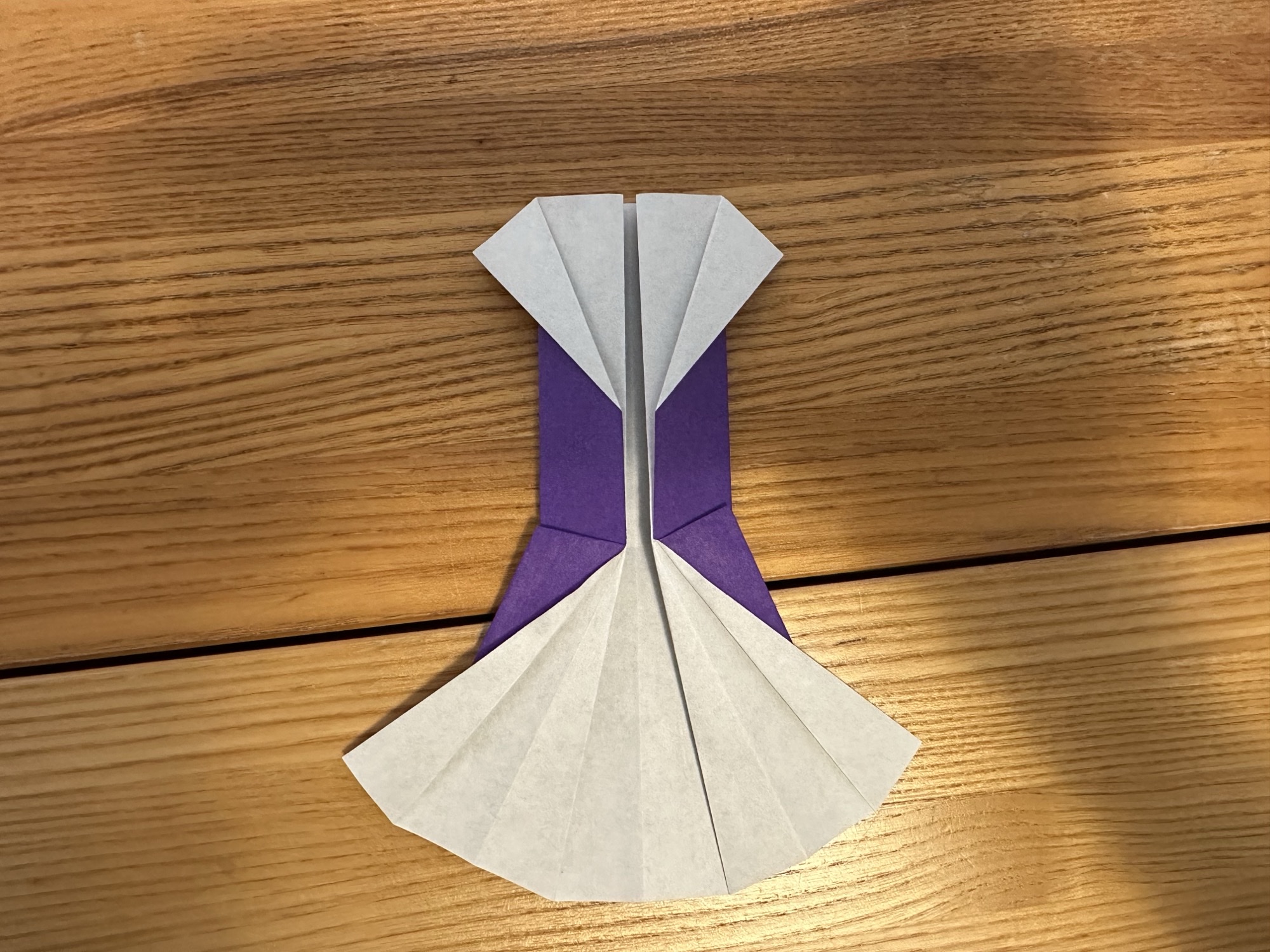 Origami dress step 10
