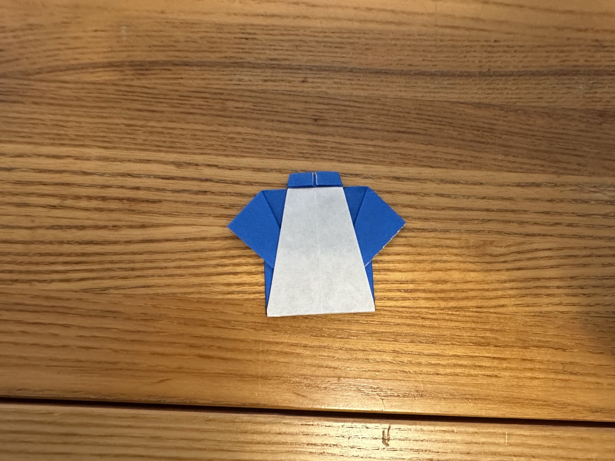 Origami shirt step 14